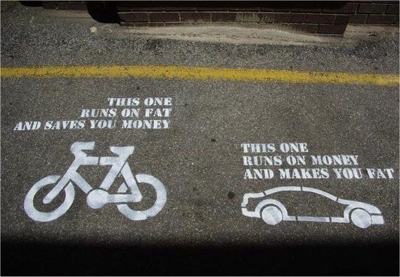 Кто лучше работает: велосипедист или автомобилист? 